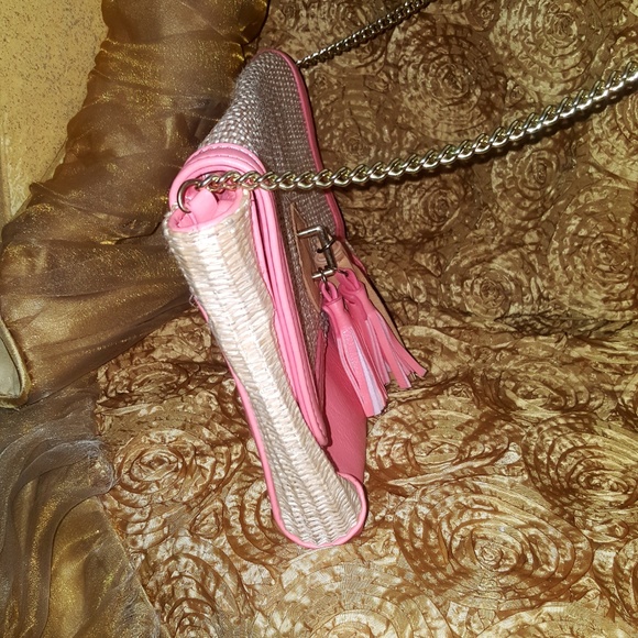 Danielle Nicole Crossbody Bag Straw Tassel - Picture 5 of 8